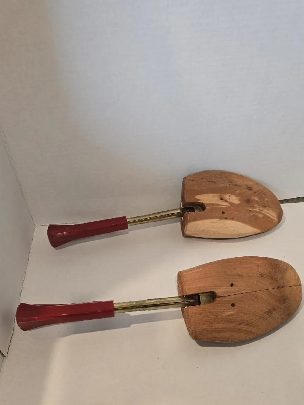 Wooden Florsheim Shoe Trees with Red Handles - Men Shoe Care